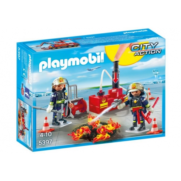 Игровой набор Playmobil Городской аэропорт Операция по тушению пожара с водяным насосом 5397pm