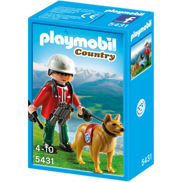 Playmobil В горах Спасатель с собакой 5431pm
