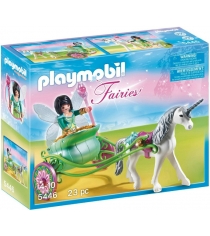 Playmobil Сказочный дворец Карета с Единорогом и фея бабочка 5446pm