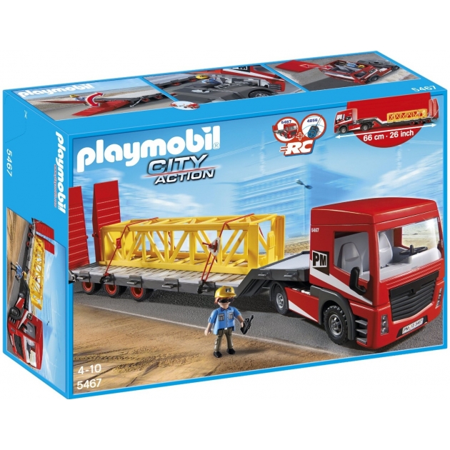 Playmobil серия стройплощадка Большой грузовик грузовая платформа 5467pm