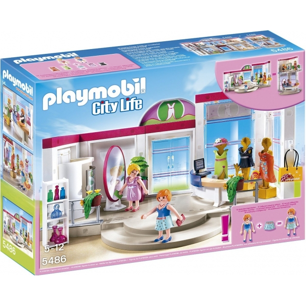 Playmobil серия торговый центр Бутик с одеждой и гардеробной 5486pm