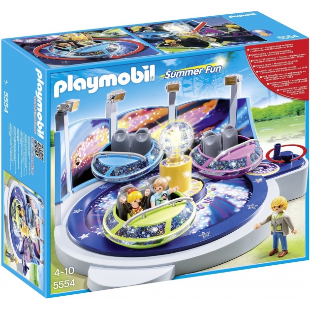 Playmobil Парк Развлечений Аттракцион Звездолет с огнями 5554pm