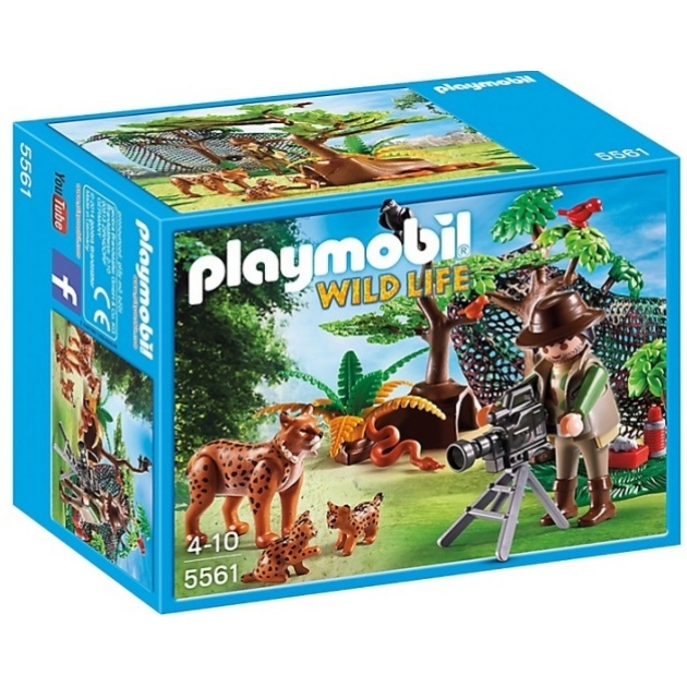 Playmobil В Поисках Приключений: Семья Рысей с кинооператором 5561pm