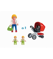 Игровой набор Playmobil City Life Мама с близнецами в коляске 5573pm...