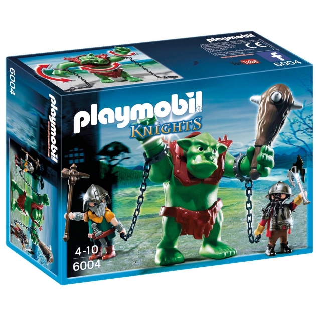 Playmobil Рыцари Гигантский тролль и боевые гномы 6004pm