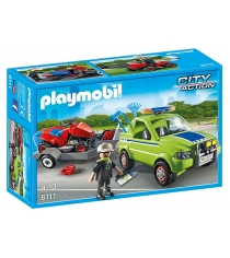 Playmobil Городские службы: Автомобиль с колесной газонокосилкой и аксессуарами ...