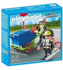 Playmobil Городские службы Команда по уборке улиц города 6113pm