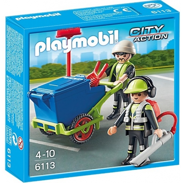 Playmobil Городские службы Команда по уборке улиц города 6113pm