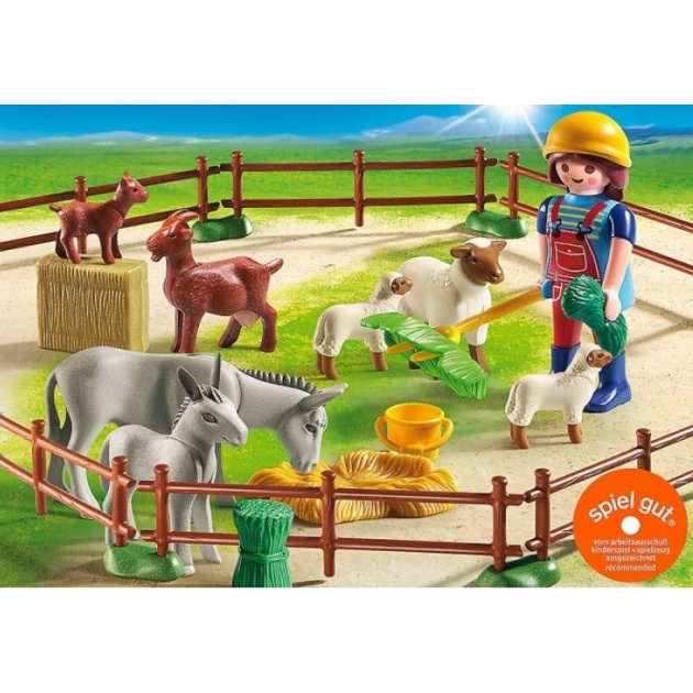 Playmobil набор Фермер с домашними животными 6133pm