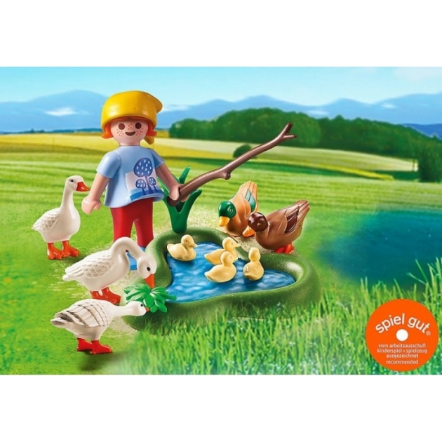Playmobil набор Ферма Утки и гуси на пруду 6141pm