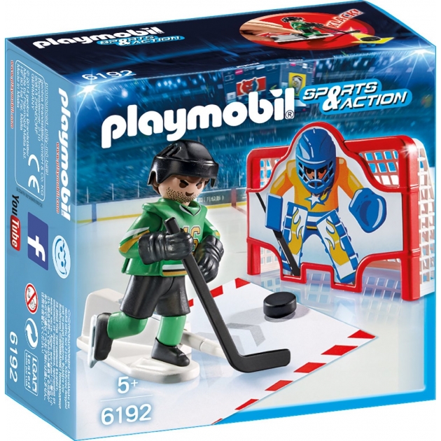 Игровой набор Playmobil Хоккей Тренажёр для забивания голов 6192pm