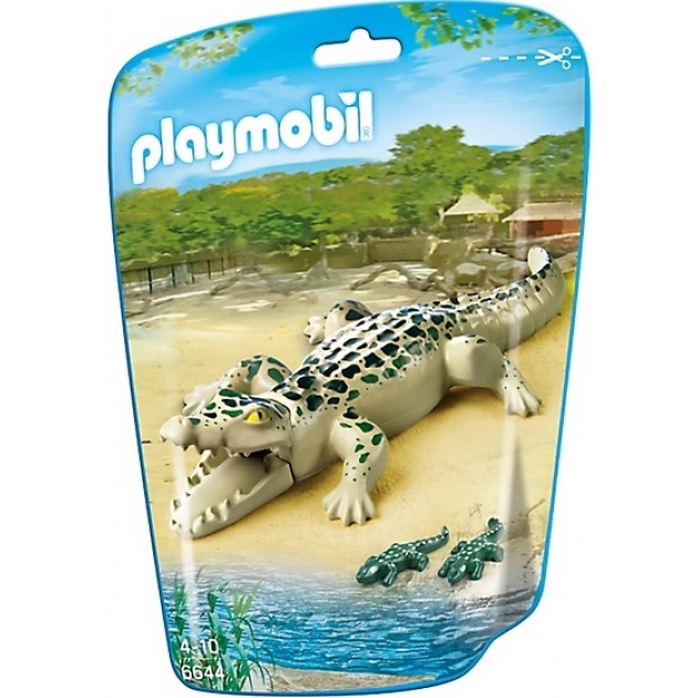Playmobil Зоопарк: Аллигатор с детенышами 6644pm