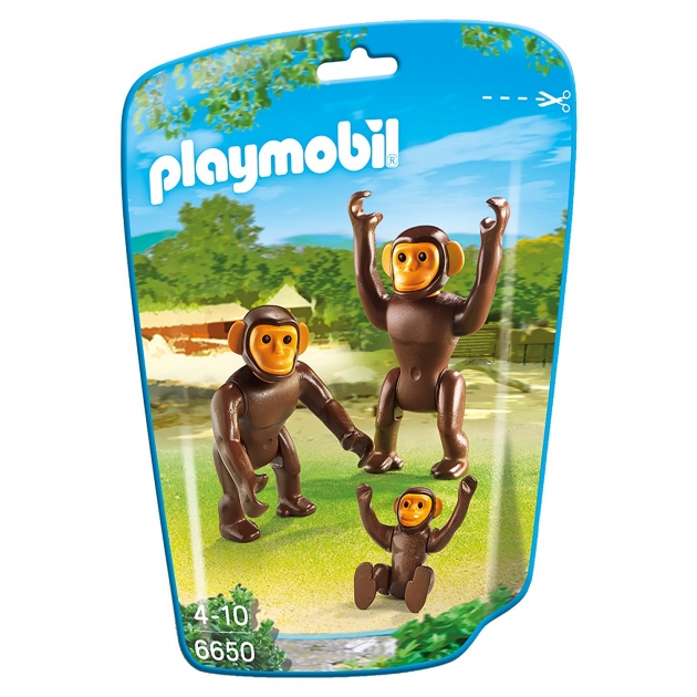 Зоопарк Playmobil Семья Шимпанзе 6650pm