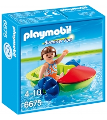 Playmobil Аквапарк Девочка в смешной лодке 6675pm