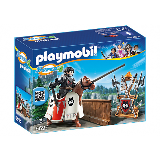 Супер4 Playmobil рыцарь Райпан стражник Черного барона 6696pm