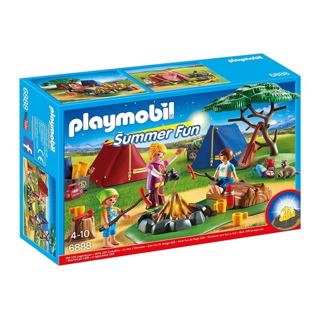 Летний лагерь Playmobil Турбаза со светодиодным костром 6888pm