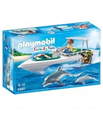 Игровой набор Playmobil Круизный Лайнер Дайвинг с катером 6981pm...