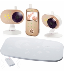 Видеоняня Ramili Baby с двумя камерами и монитором дыхания RV1200X2SP