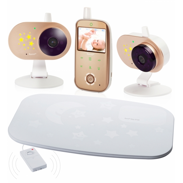 Видеоняня Ramili Baby с двумя камерами и монитором дыхания RV1200X2SP
