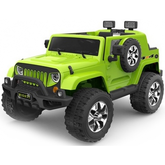 Электромобиль Jeep Wrangler зеленый
