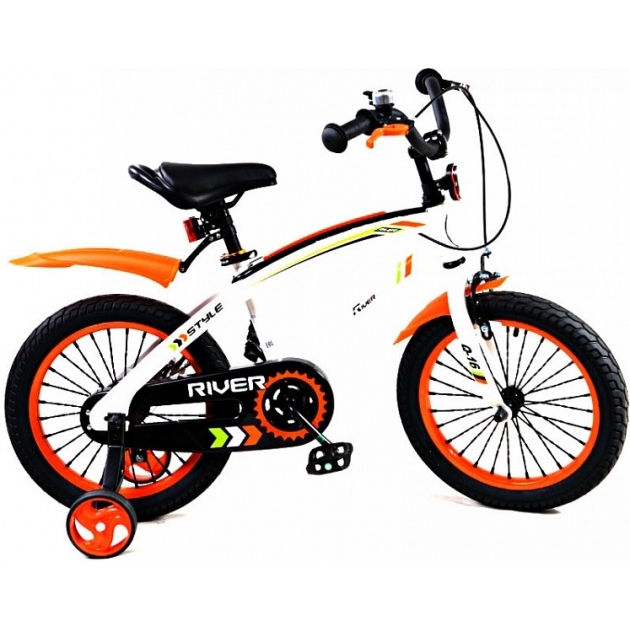 Двухколесный велосипед RVR RiverBike Q-14 (от 3 до 5 лет) оранжевый