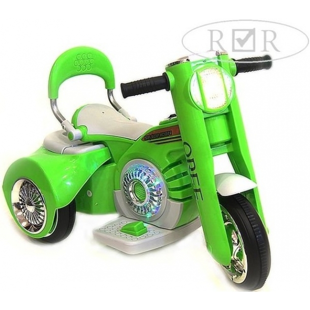 Детский мотоцикл зеленый