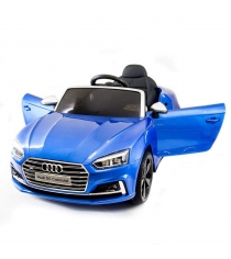 Электромобиль audi S5 cabriolet синий глянец