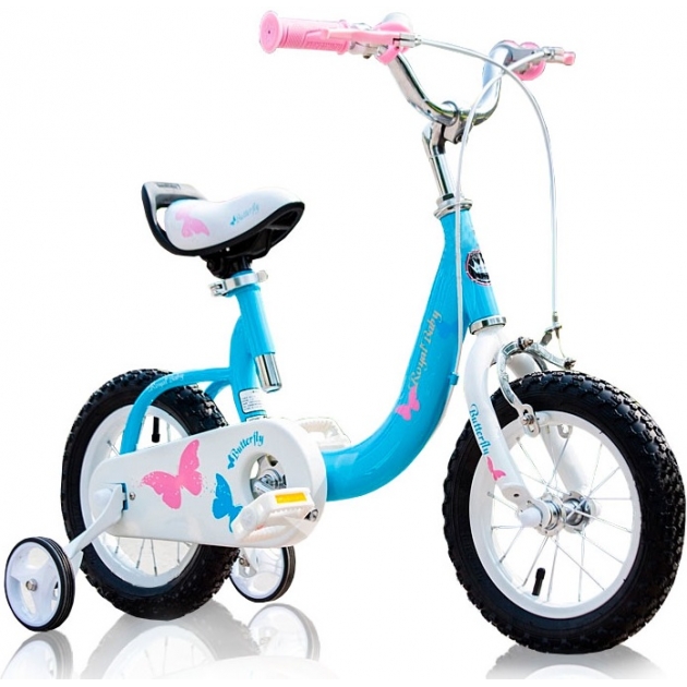 Двухколесный велосипед Royal Baby Butterfly Steel от 3 до 5 лет RB12-19 Голубой
