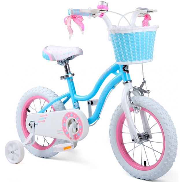 Двухколесный велосипед Royal Baby Stargirl Steel 3-5 лет RB14G-1 Голубой/Розовый