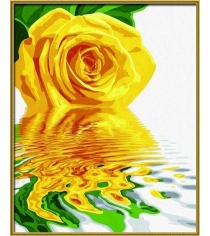 Раскраска по номерам Schipper Желтая роза 9130523
