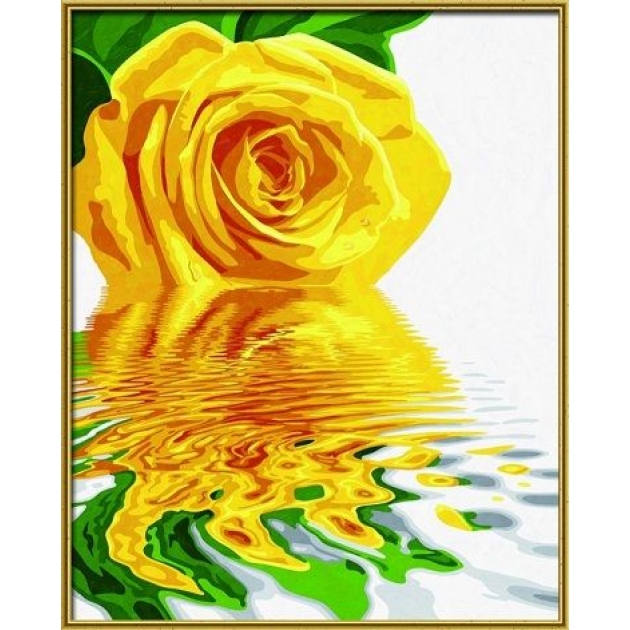 Раскраска по номерам Schipper Желтая роза 9130523