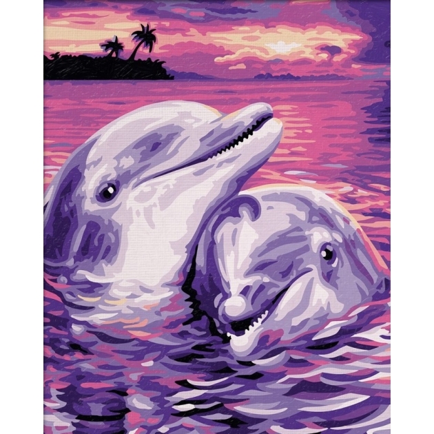 Раскраска по номерам Schipper Дельфины 9240659