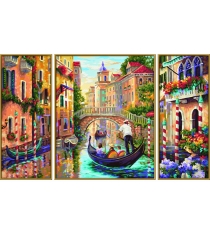 Раскраска по номерам Schipper Триптих Венеция Город в Лагуне 9260736...