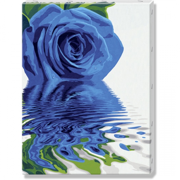 Раскраска по номерам Schipper Синяя роза холст 9290513