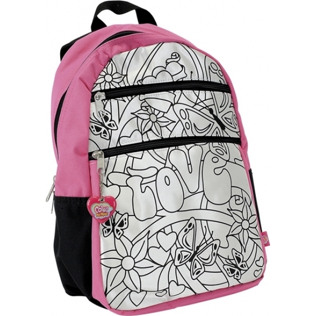 Рюкзак для девочки Color Me Mine Violetta и 5 маркеров для его раскрашивания 6375173