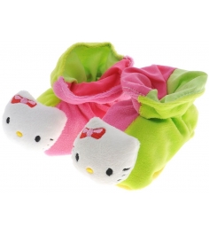 Пинетки погремушки Simba Hello Kitty Тапочки розовые с зеленым 4014804...