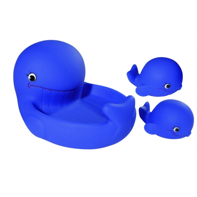 Животные для купания Simba Кит синий с китятами в наборе 4015477