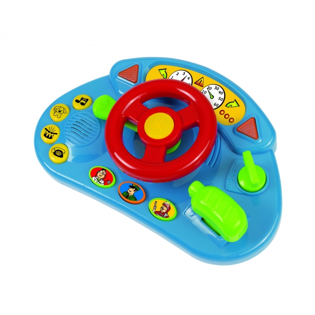 Игровой руль Simba ABC красный со звуковыми и световыми эффектами 4019627