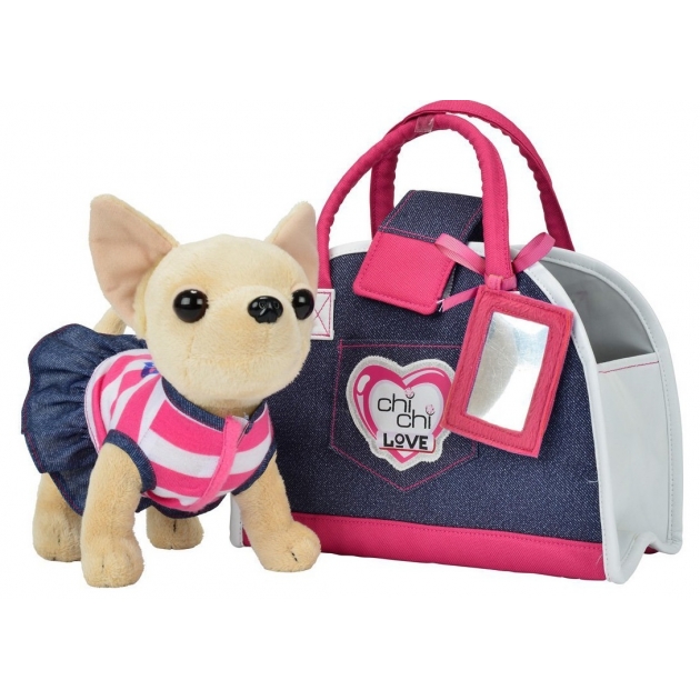 Мягкая игрушка Simba Chi Chi Love Джинсовый стиль с сумкой 5890599