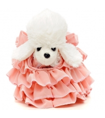 Белый пудель Chi Chi Love в розовом платье в комплекте с клатчем 5891587