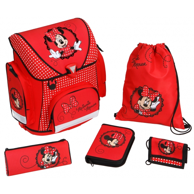Рюкзак для девочки Scooli Minnie Mouse, 5 позиий MI13825