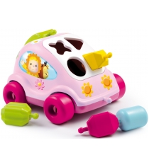 Пластиковый сортер Smoby Автомобиль с фигурками розовый 211323...