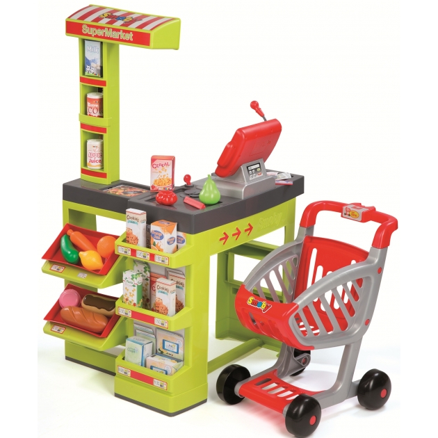 Игрушка для супермаркета Smoby Супермаркет с тележкой 350202