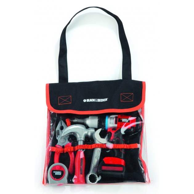 Набор инструментов в сумке Black Decker и дрель Smoby 500281