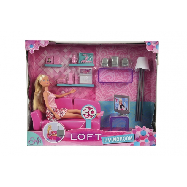 Кукла Steffi love Штеффи в гостинной комнате 5730408