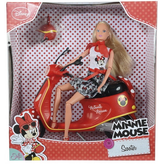 Кукла Steffi love Штеффи Minnie Mouse на мопеде 5748641