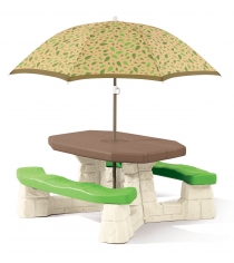 Детский столик для улицы Step 2 Пикник-3 с зонтом 880200...