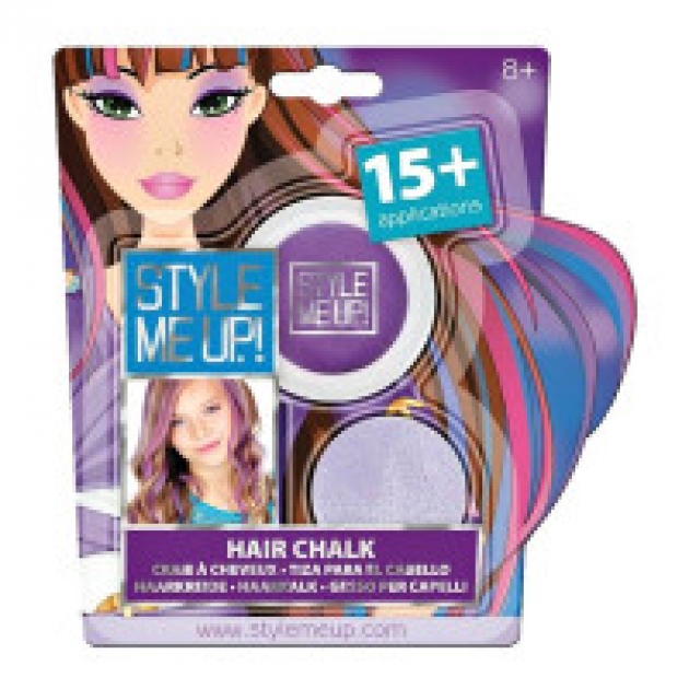 Радужный мелок для волос фиолетовый Style Me Up 1624