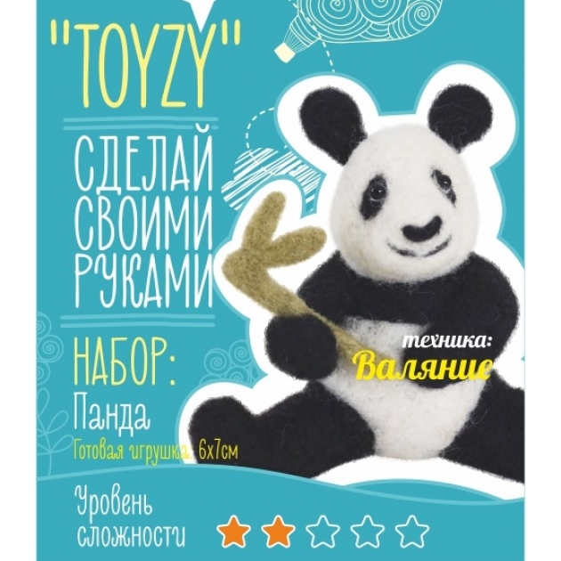 Набор для валяния Toyzy Панда TZ-F014