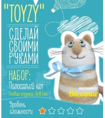 Набор для валяния Toyzy Полосатый кот начальный TZ-F018...